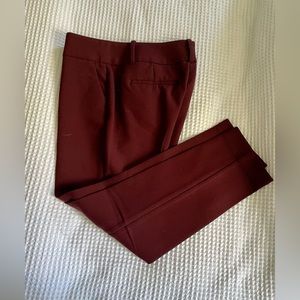 Ann Taylor Maroon Skinny Pants